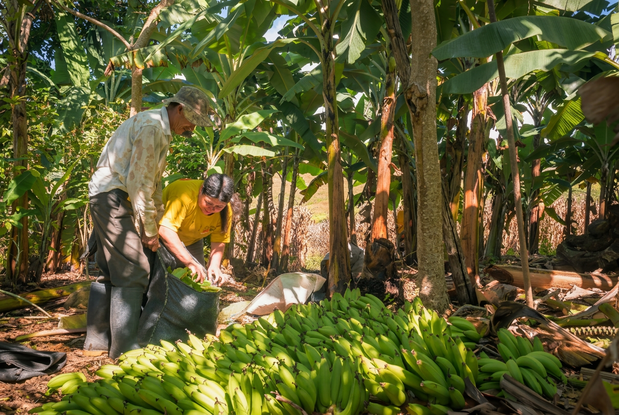 Banana plantation in Costa Rica